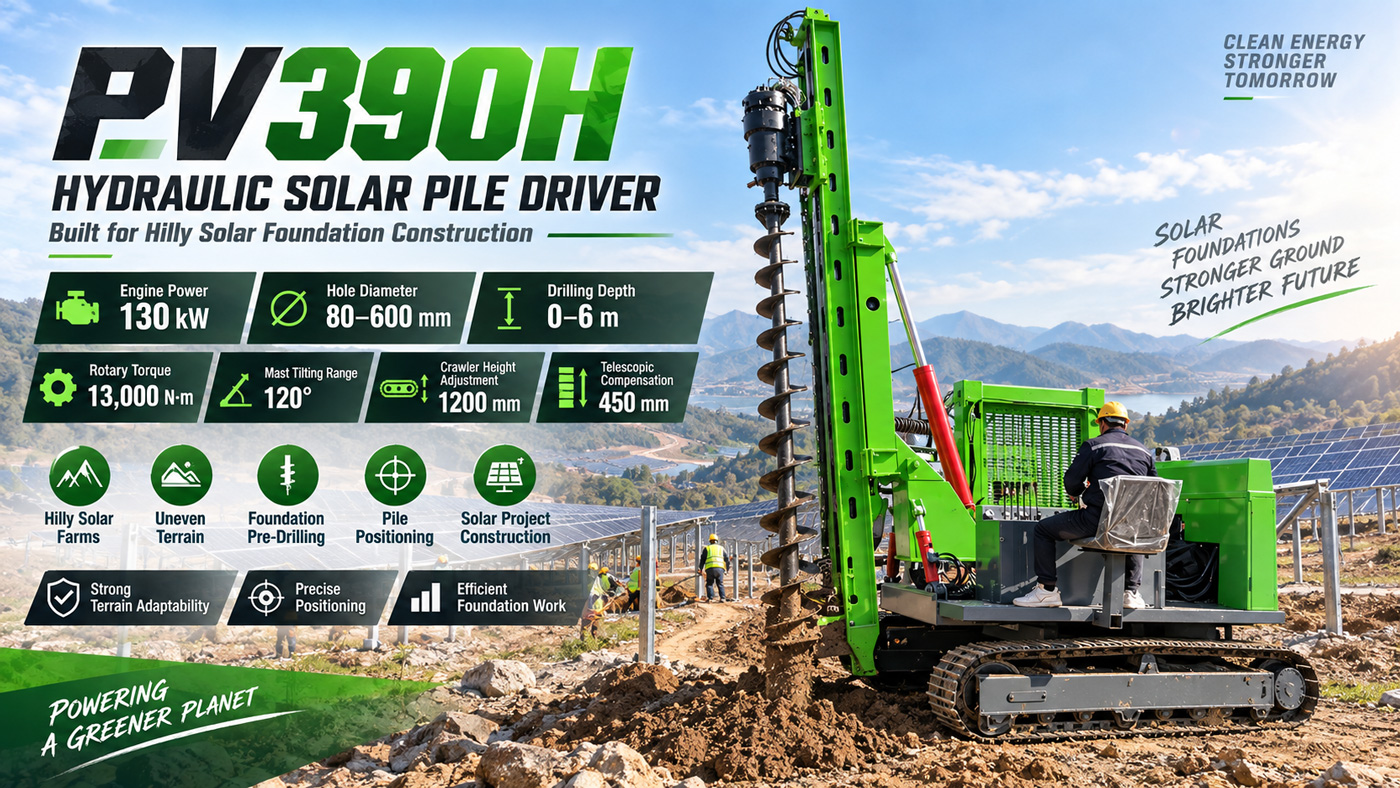 PV390H Machine de battage pour panneaux photovoltaïques