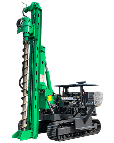Machine de battage pour panneaux photovoltaïques